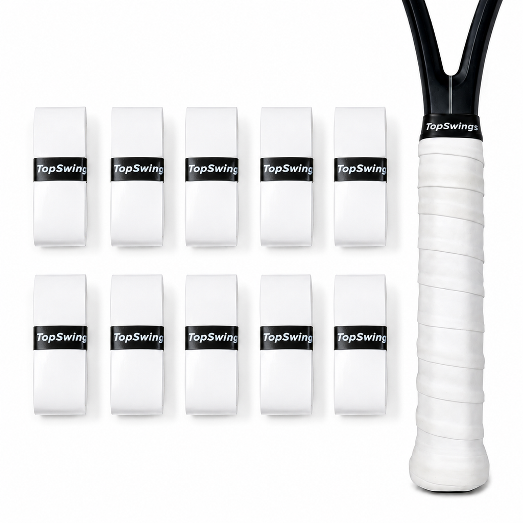 TopSwings Premium Tennis Overgrip Tape (10-Pack) – Soft, Comfortable & Durable Grip for Tennis, Pickleball & Badminton